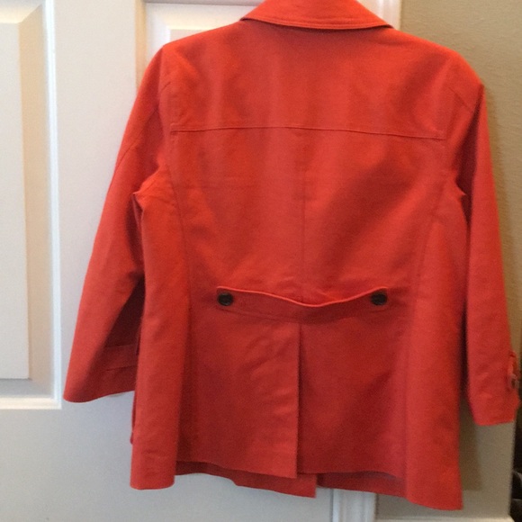 Martin and Osa size Med orange pea coat. - Picture 2 of 5
